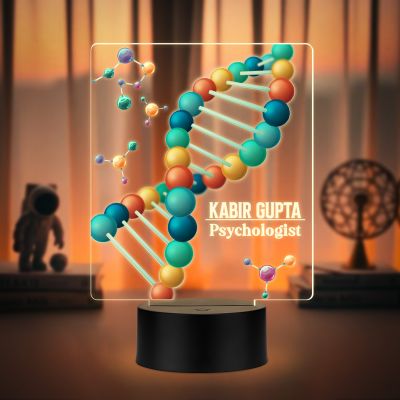 Personalized Doctor LED Night Lamp with Warm White Light Thankyou Gift for Doctor Appreciation Gift for Doctor Clinic & Hospital Decor Light (Psychologist Lamp)